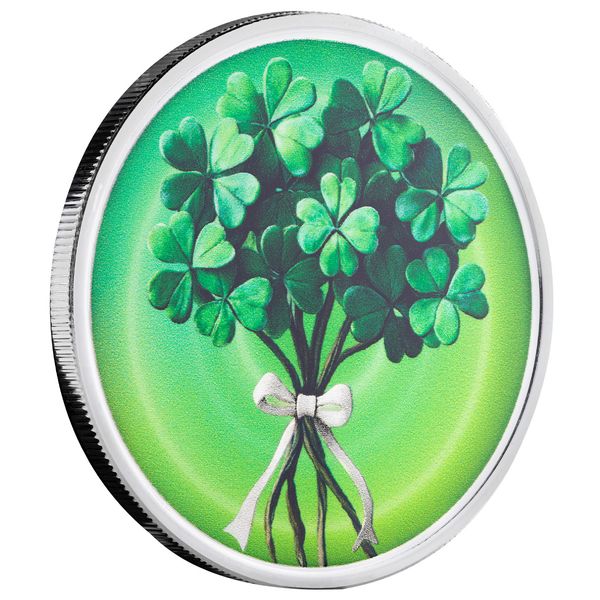 2025 Scottsdale Mint Bouquet O Luck 1 Troy Ounce 999 Fine Silver Round 01