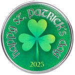2025 Scottsdale Mint Happy St Patricks Day 2025 1 Troy Ounce 999 Fine Silver Round 01