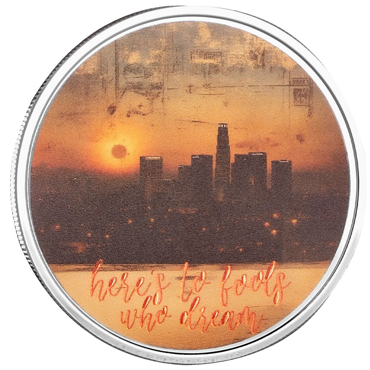 2025 Scottsdale Mint Heres To Fools Who Dream 1 Troy Ounce 999 Fine Silver Round 1