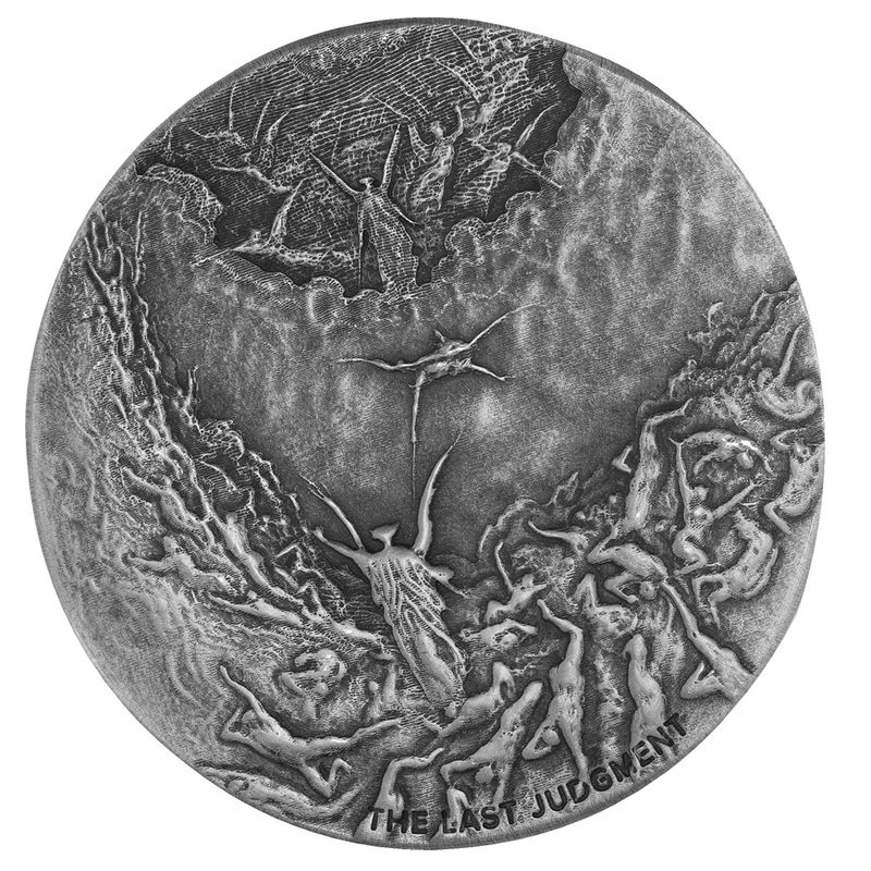 2025 Scottsdale Mint The Last Judgement 2 Troy Ounce 999 Fine Silver Coin 01