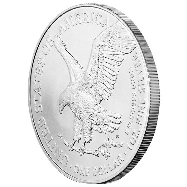2025 United States Of America Mint Eagle And Walking Liberty 1 Troy Ounce 999 Fine Silver Legal Tender 1 Dollar Coin 04