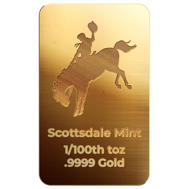 Cowboy V1 Scottsdale Mint 100th Troy Ounce 9999 Fine Gold Bar 01