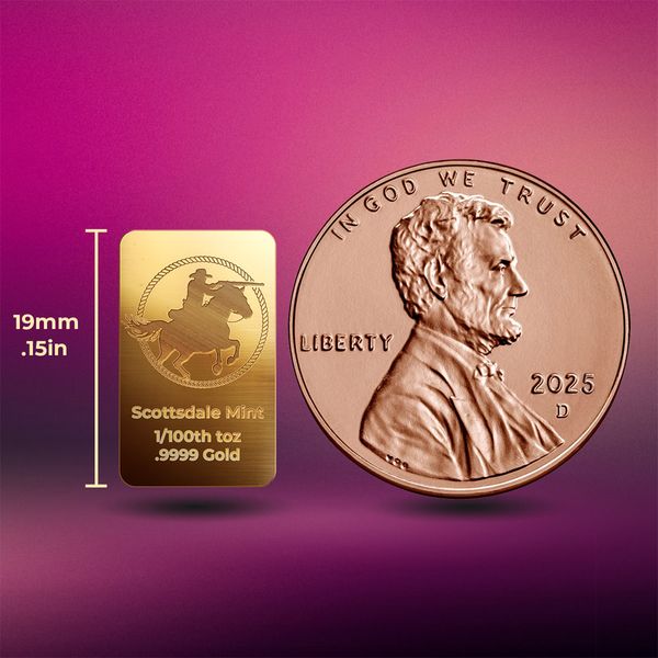 Rifleman Scottsdale Mint 100th Troy Ounce 9999 Fine Gold Bar 02