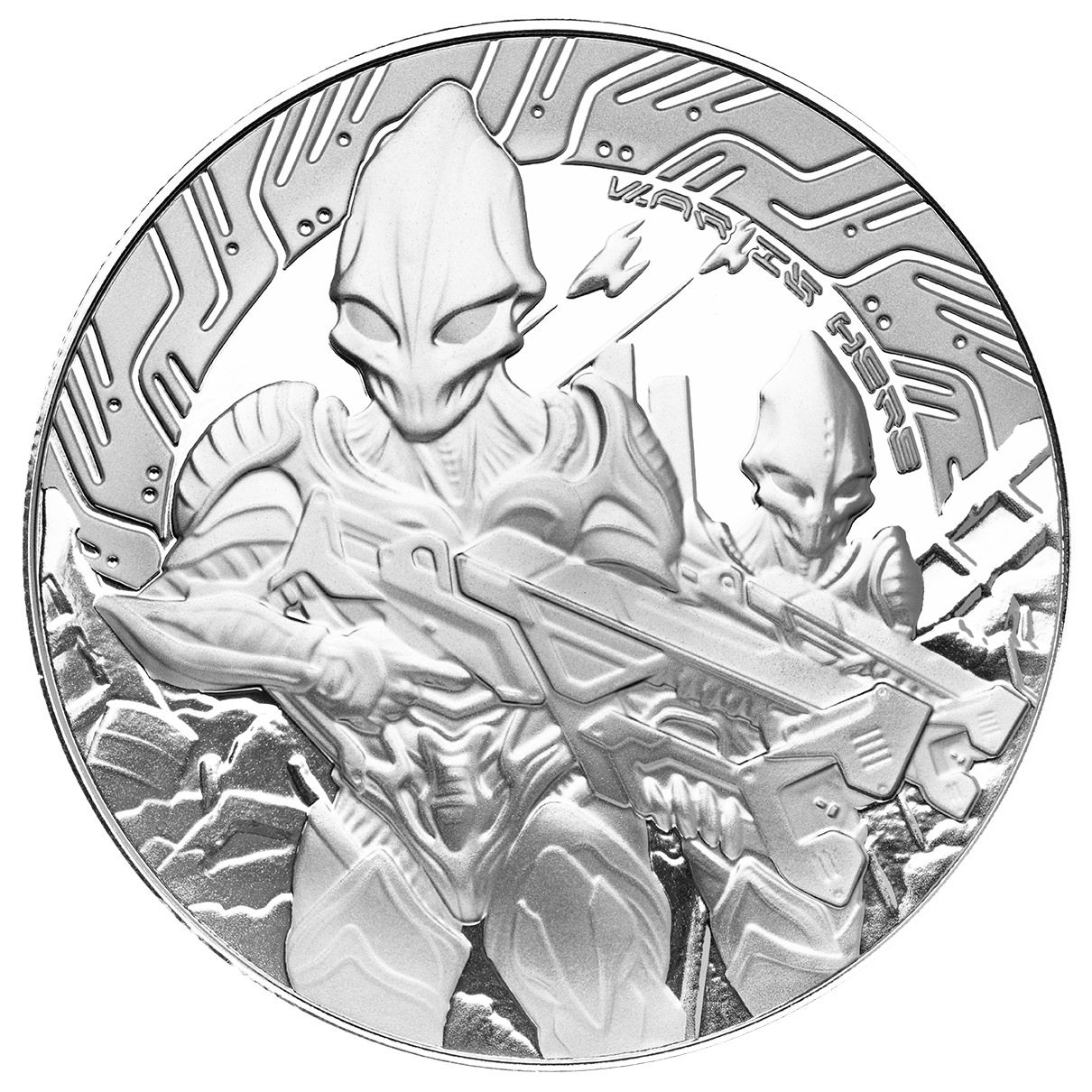 2024 Scottsdale Mint Samoa Alien Battle Is Here 5 Troy Ounce 999 Fine Silver Proof Color Coin 04
