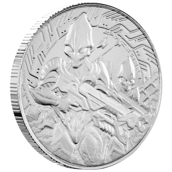 2024 Scottsdale Mint Samoa Alien Battle Is Here One Half Troy Ounce 999 Fine Silver Proof Color Coin 03