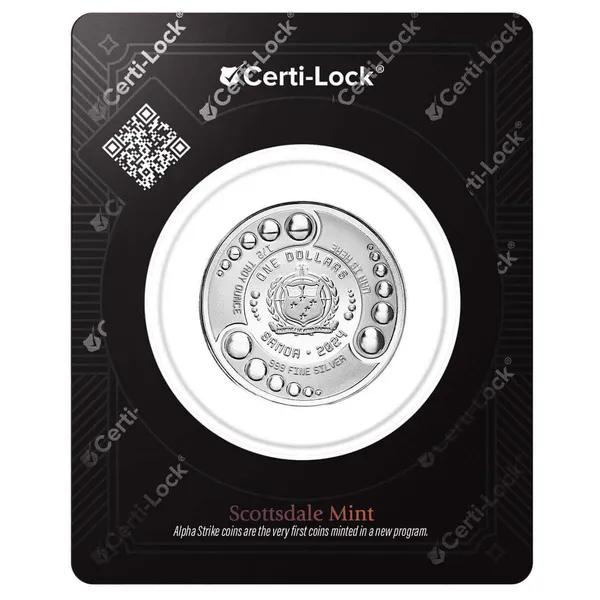 2024 Scottsdale Mint Samoa Alien Battle Is Here One Half Troy Ounce 999 Fine Silver Proof Color Coin 09