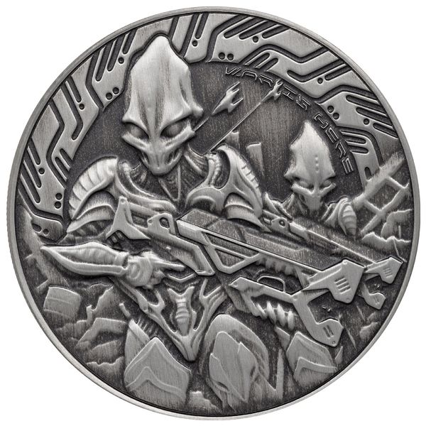 2024 Scottsdale Mint Samoa Alien Battle Is Here One Troy Ounce 999 Fine Silver Antique Coin 01