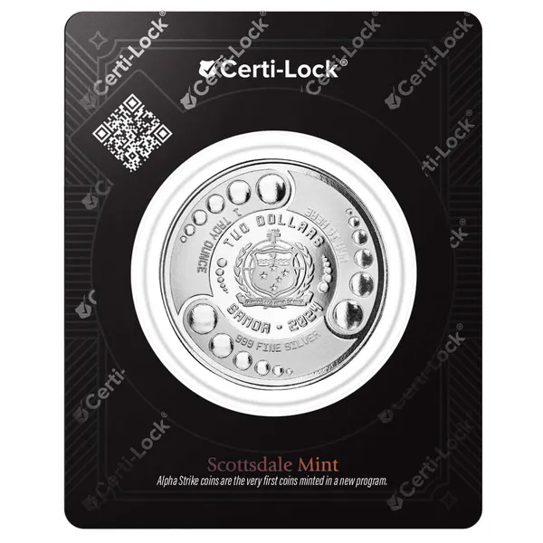 2024 Scottsdale Mint Samoa Alien Battle Is Here One Troy Ounce 999 Fine Silver Proof Color Coin 09
