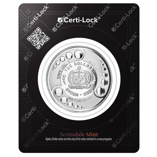 2024 Scottsdale Mint Samoa Alien Battle Is Here One Troy Ounce 999 Fine Silver Proof Color Coin 09