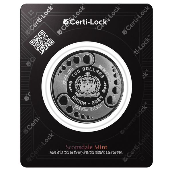 2024 Scottsdale Mint Samoa Alien Battle Is Here One Troy Ounce 999 Fine Silver Proof Color And Rhodium Plating Coin 09