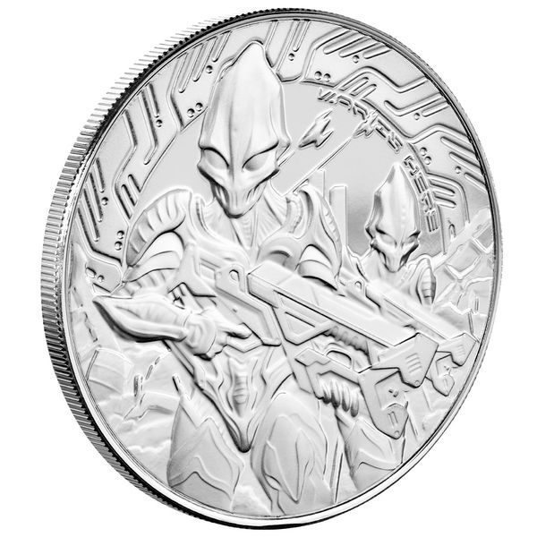 2024 Scottsdale Mint Samoa Alien Battle Is Here One Troy Ounce 999 Fine Silver Proof Like Coin 03