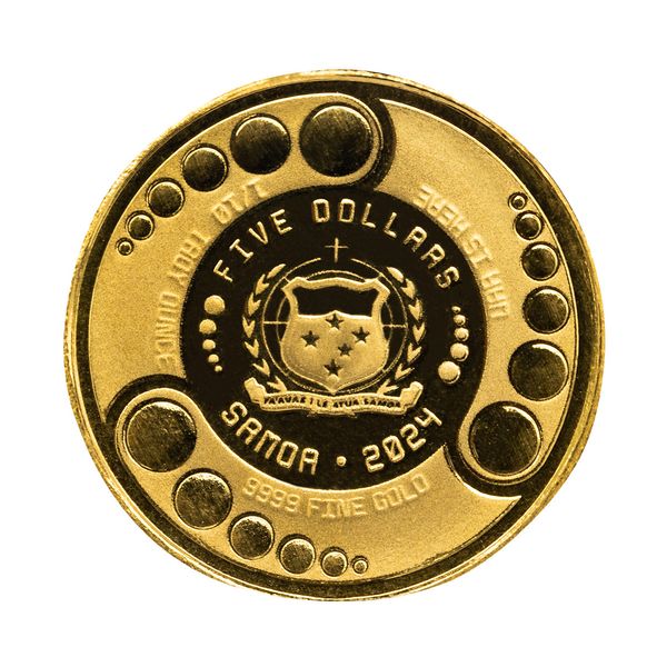 2024 Scottsdale Mint Samoa Alien Battle Is Here Tenth Troy Ounce 9999 Fine Gold Proof Like Coin 02