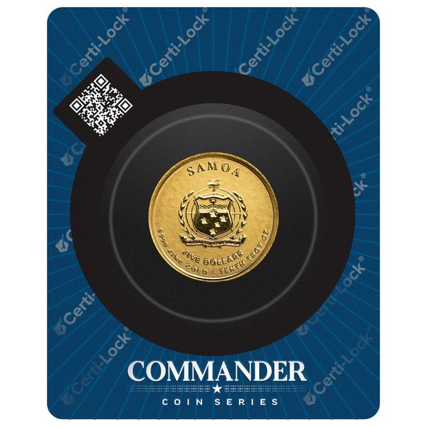 2025 Samoa Commander Grant Tenth Troy Ounce 9999 Fine Gold Certilock 2