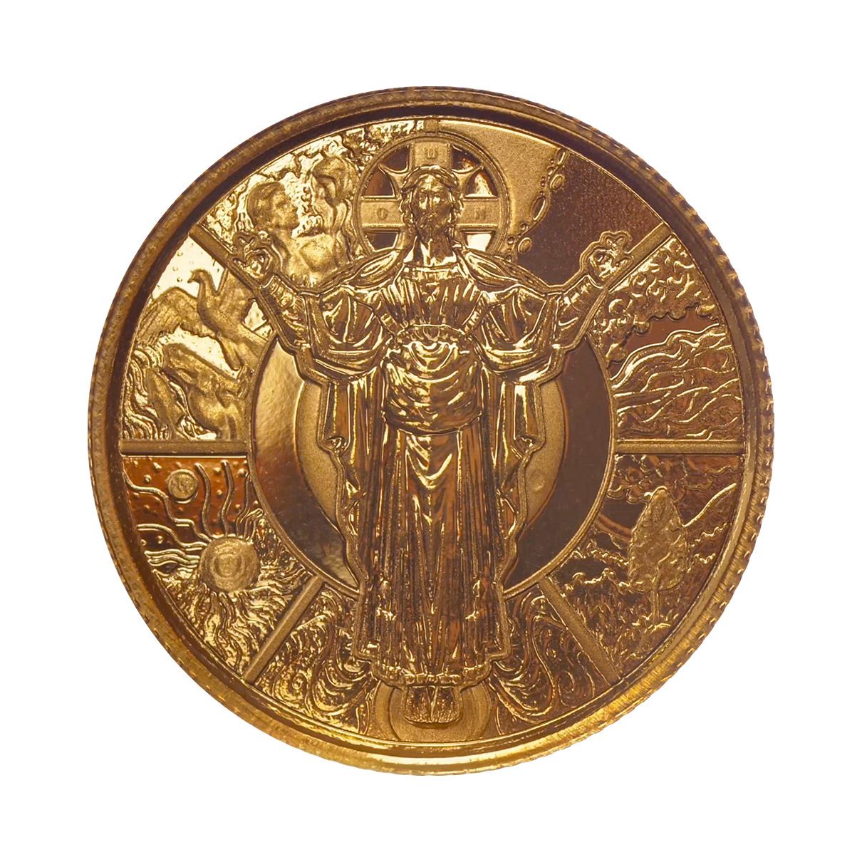 2025 Samoa Scottsdale Mint Jesus Collection Creator Fifth Troy Ounce 9999 Fine Gold Coin Proof Like 01