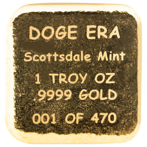 2025 Scotsdale Mint Silver Dodge 999 Fine Gold Bar 03