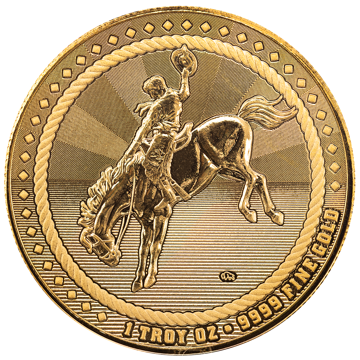 2025 Scottsdale Mint Cowboy 1 Troy Ounce 9999 Fine Gold Round 05