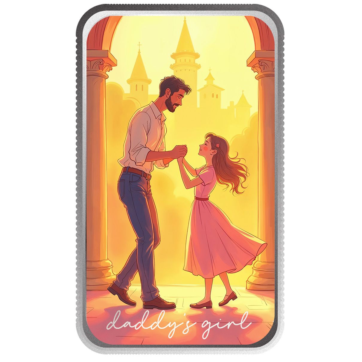 2025 Scottsdale Mint Fathers Day 1 Troy Ounce 999 Fine Silver Bar Daddys Girl