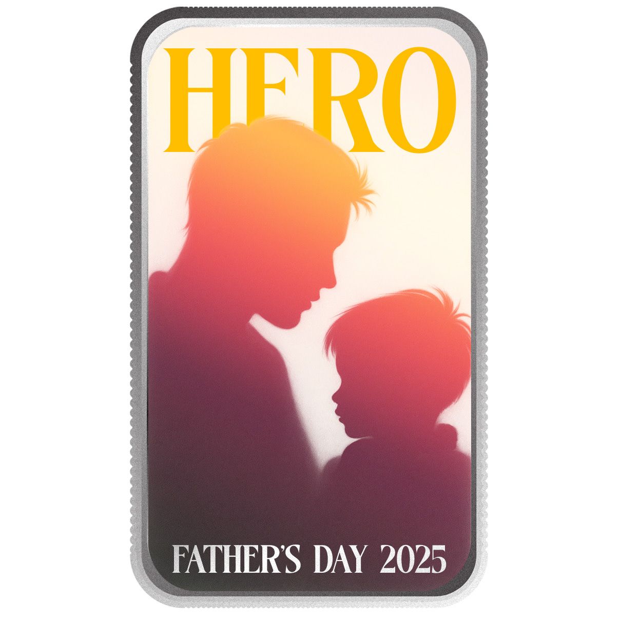 2025 Scottsdale Mint Fathers Day 1 Troy Ounce 999 Fine Silver Bar Hero