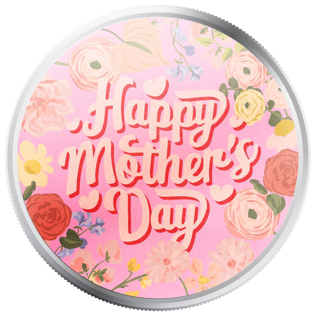 2025 Scottsdale Mint Mothers Day 1 Troy Ounce 999 Fine Silver Round Mothers Day