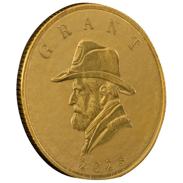 2025 Scottsdale Mint Samoa Commader Ulysses Grant Tenth Troy Ounce 9999 Fine Proof Like Gold 5 Dollars Coin 03