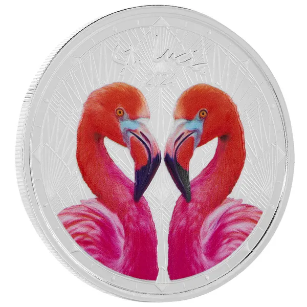 2024 Scottsdale Mint Ec8 St Lucia 1 Troy Ounce 999 Fine Silver Proof Color Coin 01