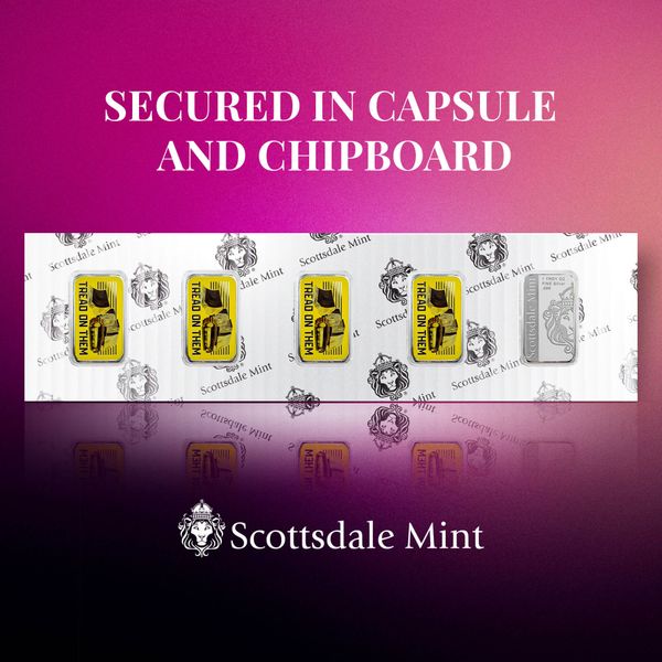 2024 Tread On Them Scottsdale Mint 1 Troy Ounce 999 Fine Silver Color Barcolor