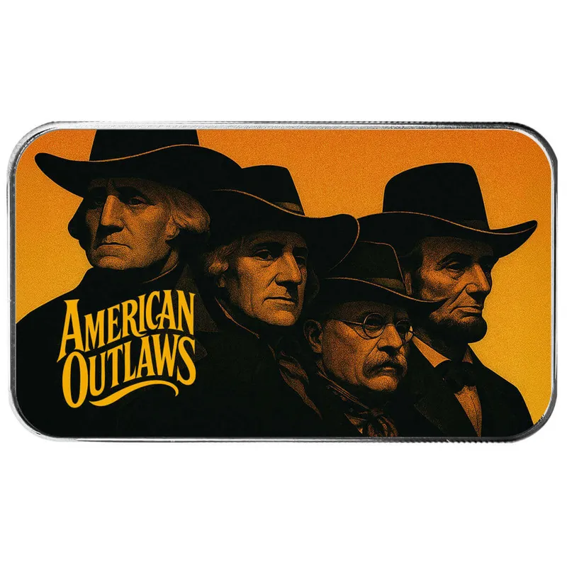 2025 Scottsdale Mint 4th Of July Americana 1 Troy Ounce 999 Fine Silver Color Bars 08 American Outlaws