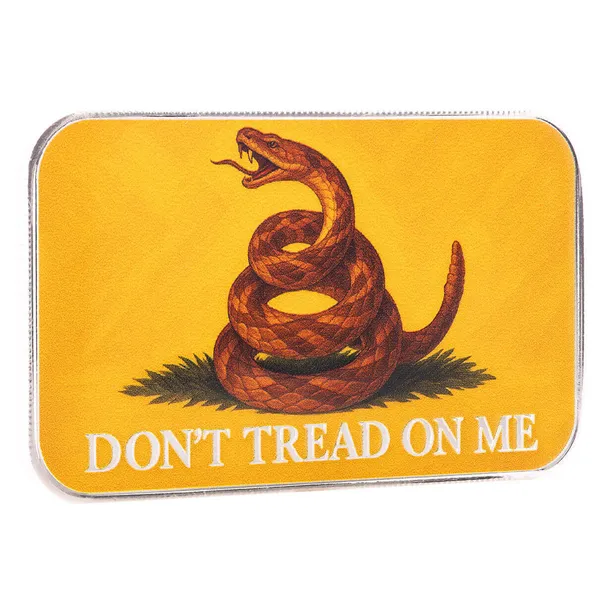 2025 Scottsdale Mint Dont Tread On Me 1 Troy Ounce 999 Fine Silver Color Bar 01