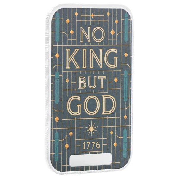 2025 Scottsdale Mint No King But God 1 Troy Ounce 999 Fine Silver Color Bar 01