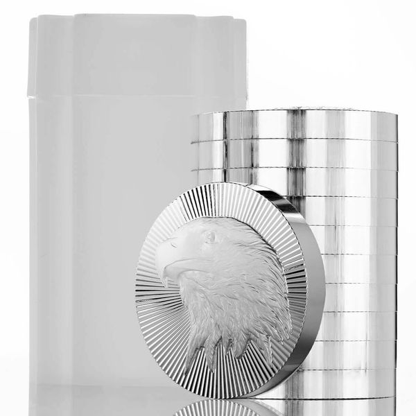 Scottsdale Mint Silver Eagle Stacker 2 Troy Ounce Silver Stacker Round 999 Fine Silver 07 2