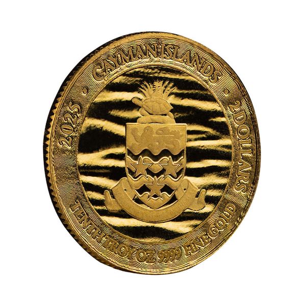 2025 Scottsdale Mint Cayman Islands Monetary Authority Blue Marlin Tenth Troy Ounce 9999 Fine Gold Proof Like Legal Tender Coin 02