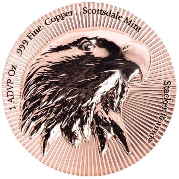 Scottsdale Mint Silver Eagle Stacker 2 Troy Ounce Silver Stacker Round 999 Fine Copper 05
