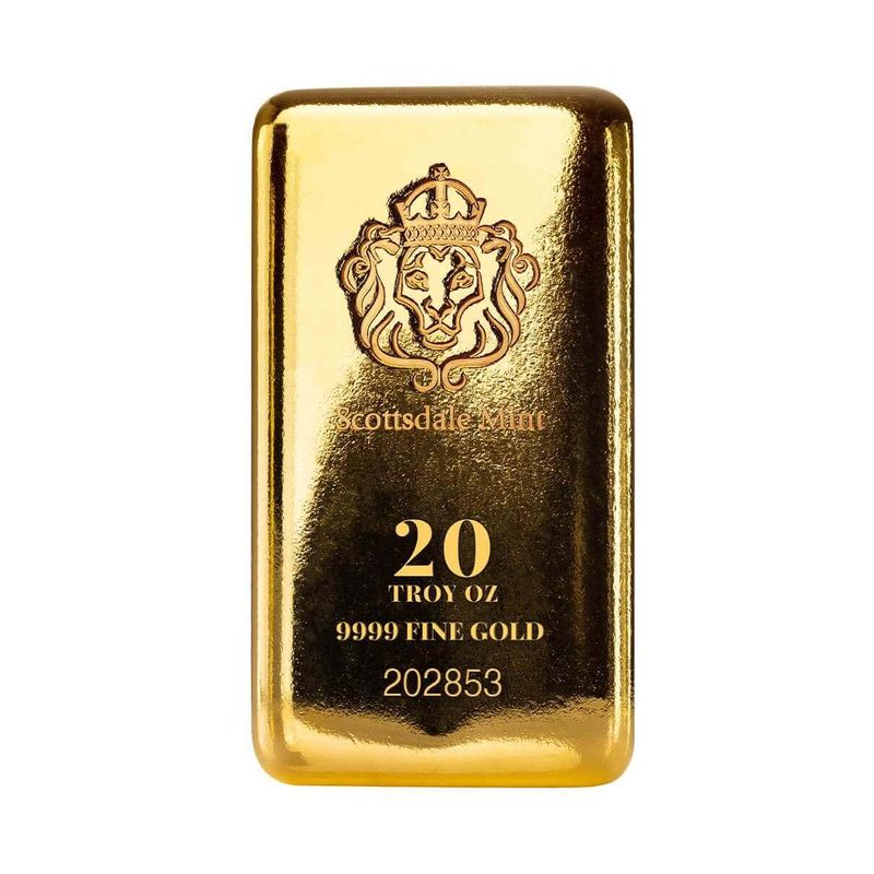 2022 Scottsdale Mint Photo V4 2 0003 Scottsdale Mint 2025 999 Fine Gold Bar 20 Troy Ounces 001 1