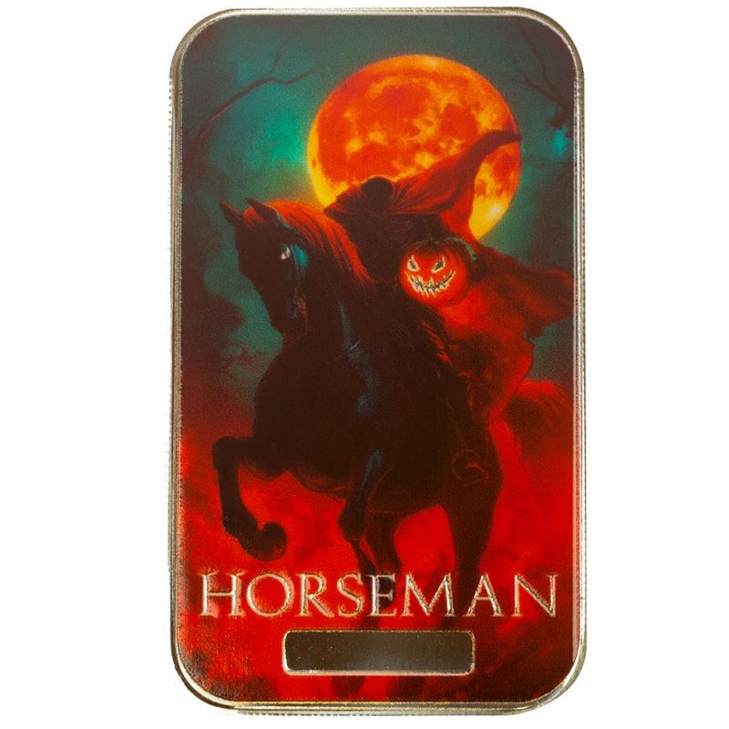 2024 Scottsdale Mint Halloween Monster Collection 1 Troy Ounce 999 Fine Silver Color Bar 05