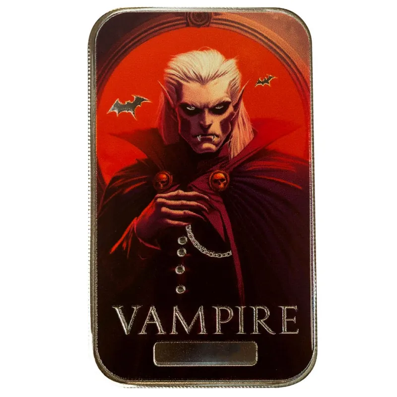 2024 Scottsdale Mint Halloween Monster Collection 1 Troy Ounce 999 Fine Silver Color Bar 12