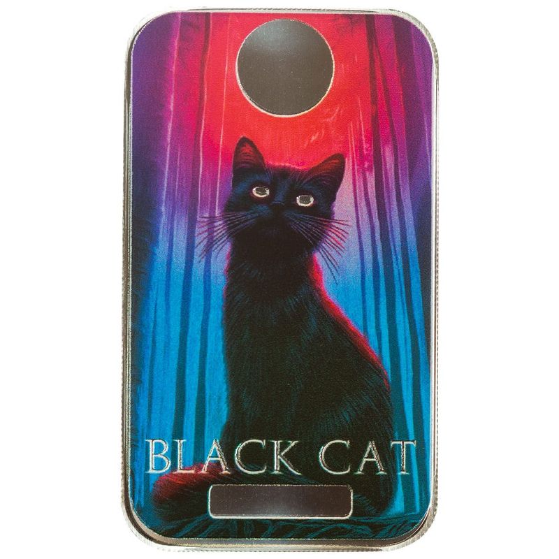 2024 Scottsdale Mint Halloween Monsters Balck Cat 1 Troy Ounce 999 Fine Color Silver Bar 01