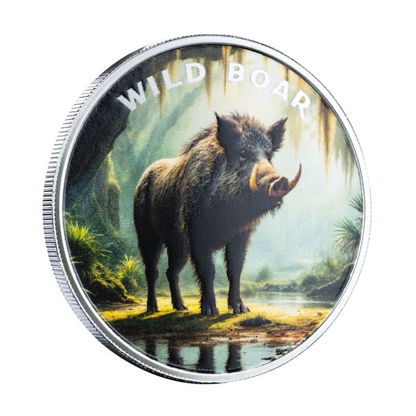 2025 Scottsdale Mint The Wild 1 Troy Ounce Fine Silver Color Round 38