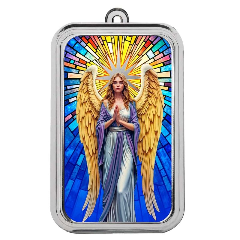 2025 Christmas Color Bullion Bar Angel Stainglass Ornamental Capsule 1 2 Web