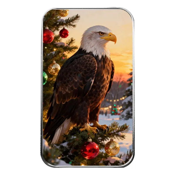 2025 Christmas Color Bullion Bar Eagle 2 Web