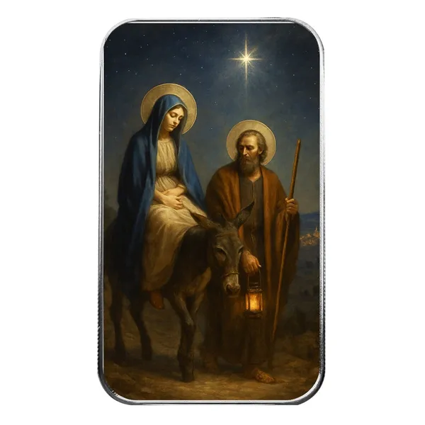 2025 Christmas Color Bullion Bar Mary Joseph Donkey 2 Web