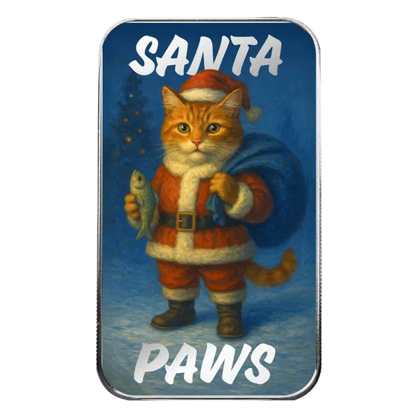 2025 Christmas Color Bullion Bar Santa Paws 2 Web