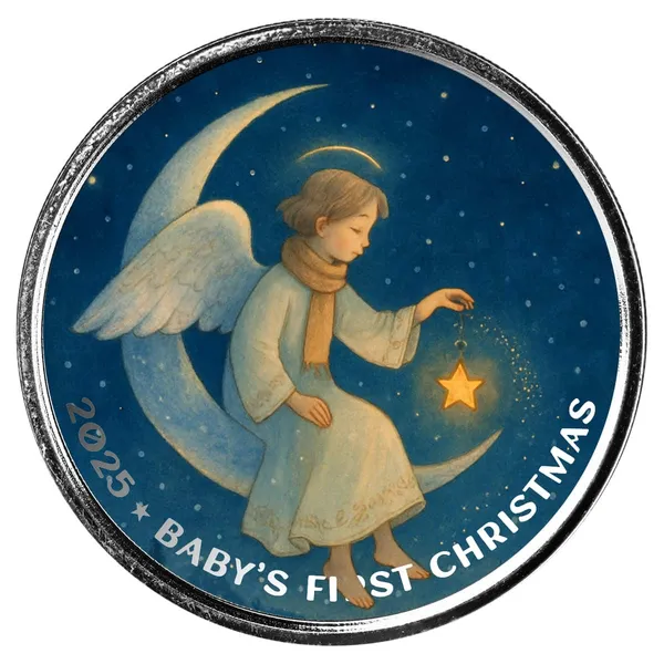 2025 Christmas Color Bullion Round Baby First Christmas 2 Web