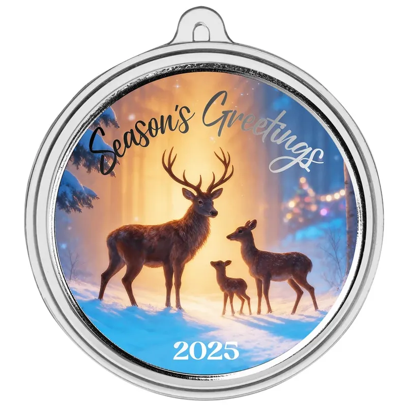 2025 Christmas Color Bullion Round Deer Ornamental Capsule 2 Web