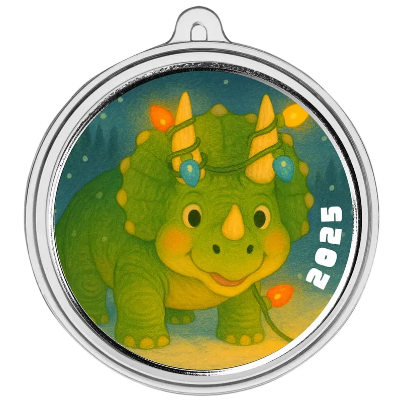 2025 Christmas Color Bullion Round Dino Ornamental Capsule 2 Web