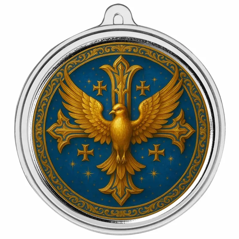 2025 Christmas Color Bullion Round Dove Cross Ornamental Capsule 2 Web