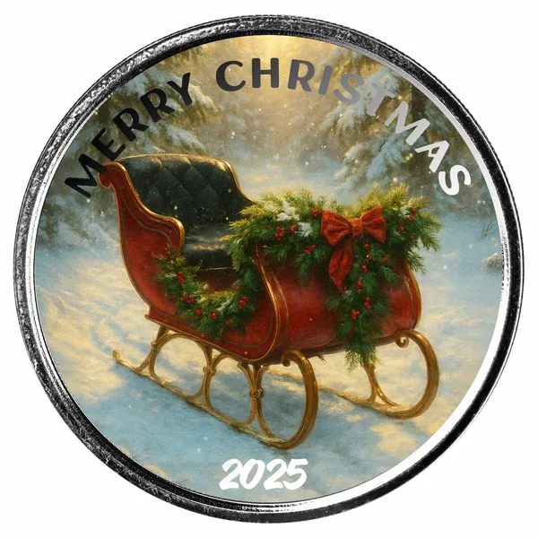 2025 Christmas Color Bullion Round Sleigh 2 Web 1