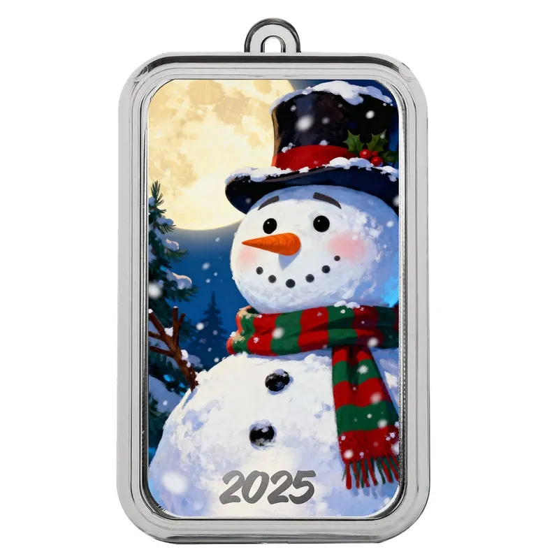 2025 Christmas Color Bullion Bar Snowman V2 Ornamental Capsule 2 Web