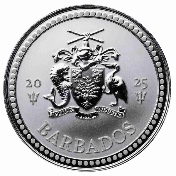 Scottsdale Mint Barbados Trident 1 Ounce 999 Fine Silver 1 Dollar Coin 02 Web